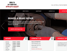 Tablet Screenshot of bentonvilleautorepair.com